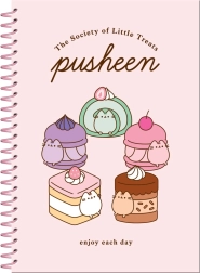 Pusheen set – spiralni blok in nalepke