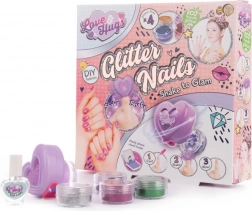 Komplet bleščečih nohtov Love and Hugs