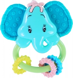 Ropotuljica in grizalo slon za dojenčke