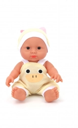 Punčka za otroke z mehkim telescem in eko oblačili