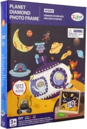 Diamantno slikanje – ustvarjalni set Vesolje z okvirjem