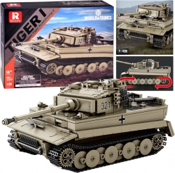 Komplet za sestavljanje tank Tiger I WORLD OF TANKS 1:28 (1138 kosov)