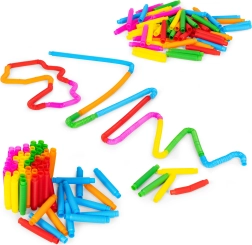 Senzorični pop tubusi za otroke – antistresne povezovalne cevke, 60 kos