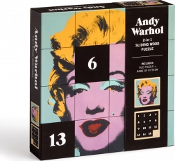 Drsni leseni puzzle Andy Warhol: Marilyn