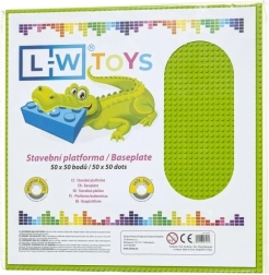 Velika gradbena podloga 50×50 pik limetno zelena