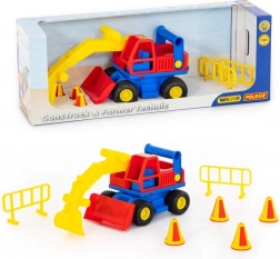 Mega bager ConsTruck z gumijastimi pnevmatikami WADER