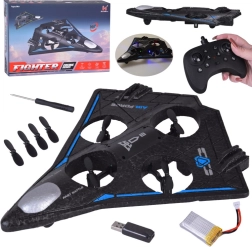 Lahek RC dron z LED učinki in akrobacijami 360°