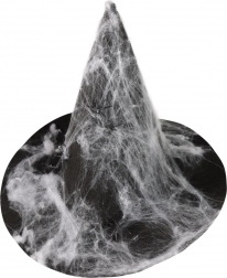 Čarovniški klobuk s pajčevino za odrasle