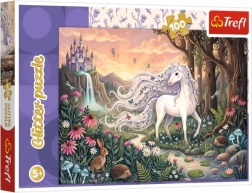 Otroške puzzle Glitter Tęczowy blask samorog 100 kosov – 1 kos