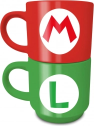 Set keramičnih skodelic Super Mario Mario in Luigi
