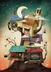 Sestavljanka Hiša na drevesu 1000 koščkov MAGNOLIA