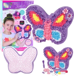Kreativni DIY komplet – blazina metulj brez šivanja, vijolična