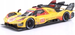 bburago ferrari 499p lmh 1:24 rumena št. 83 – 24h le mans 2024