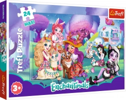 Trefl puzzle maxi ENCHANTIMALS – vesel svet, 24 kosov