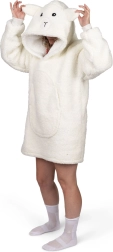 Topla odeja s kapuco 'Ovčka' za najstnike in odrasle