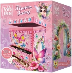Dekorativna škatlica za nakit Flower Fairy Bellisa – ustvarjalni mozaik komplet za otroke