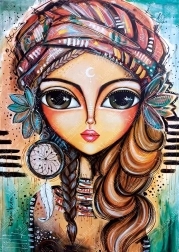 Puzzle rjava lepotica 1000 kosov MAGNOLIA