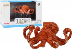 Figurica orjaške oranžne hobotnice 10 cm