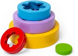 Bigjigs Toys cvetlični zložljivi stolp iz lesa FSC