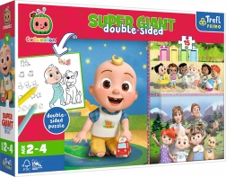 Sestavljanka Obr Tiny 15 kosov - Cocomelon Vesel dan s prijatelji