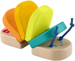 Fisher‑Price lesena klepetajoča gosenica