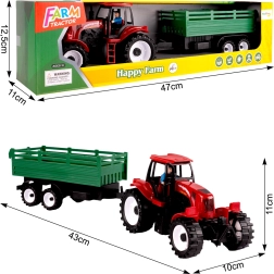 Traktor s prikolico 43 cm