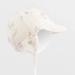 Poletna mušlinasta kapica s šiltom New Baby Zoe