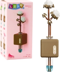 Gradbeni komplet Bombažni cvet v kozarčku 392 kosov