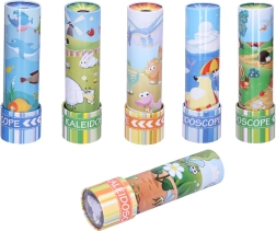 Kovinski kalejdoskop z živalcami 18 cm - 1 kos