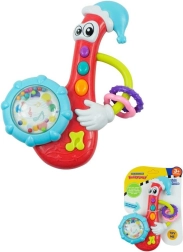 BABY MIX Musical Rattle – Saxophone, Red