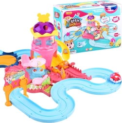 Interaktivni igralni set s hrčkom – zabavna proga s fast food parkom