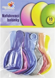 Kovinski napihljivi baloni 26 cm – set 10 kos