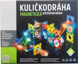 Magnetna kroglična steza s svetlobo 49 kos