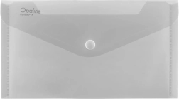 Mapica z gumbom DL Opaline prozorna, polipropilenska mapa za dokumente