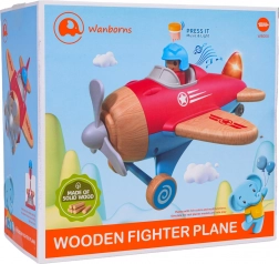 Leseno rdeče letalo s svetlobnimi in zvočnimi učinki