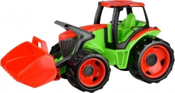 Traktor z žlico modro siva