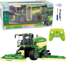 Zabavni RC Kombajn z Kosilnico in Parnimi Učinki