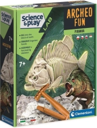 Clementoni Science & Play ArcheoFun: piranja, ki sveti v temi