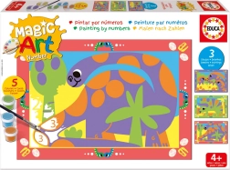 Educa slikanje po številkah dinozaver