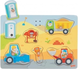 Lesena zvočna vstavljanka na gradbišču GOKI