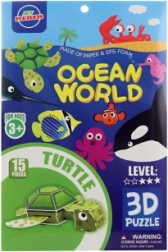 3D penaste puzzle želva