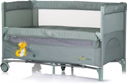 Potovalna otroška posteljica Relax Basil s spustno stranico