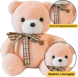 Plišasti Medvedek Krem z Mašnico 23 cm