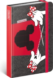 Črtasti zvezek Minnie Mouse 11 × 16 cm, 172 strani