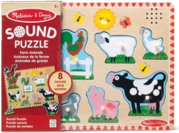 Melissa & Doug zvočne lesene sestavljanke