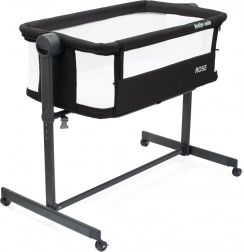 Pristavljena posteljica Baby Mix Rose črna