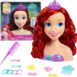 Disney Ariel glava za česanje in oblikovanje las z dodatki
