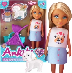 Woopie Royal punčka z vozičkom in kužkom