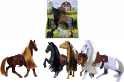 igrača konj 19 cm s sedlom in glavnikom – NATURE WORLD