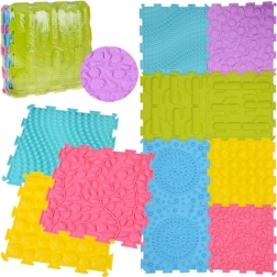 Senzorična talna sestavljanka podloga 8 kosov – razvoj motorike in zabava